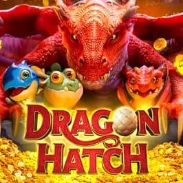 Dragon Hatch slot logo by PG Soft at Trickz Casino
