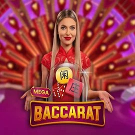 Mega Baccarat by Pragmatic Play, showcased at trickzcasino.eu – game logo