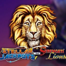 Stellar Jackpots with Serengeti Lions logo by Lightning Box Game at Trickz Casino