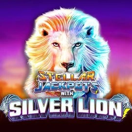 Stellar Jackpots with Silver Lion logo by Lightning Box Game at Trickz Casino