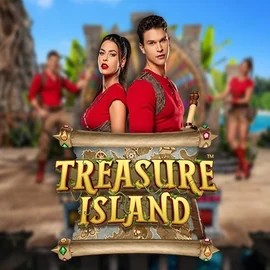 Official Live Casino logo: Treasure Island by Pragmatic Play at Trickz Casino